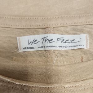 #23...We The Free...NWT... Beige Casual Long Sleeve Top...Medium...Mens